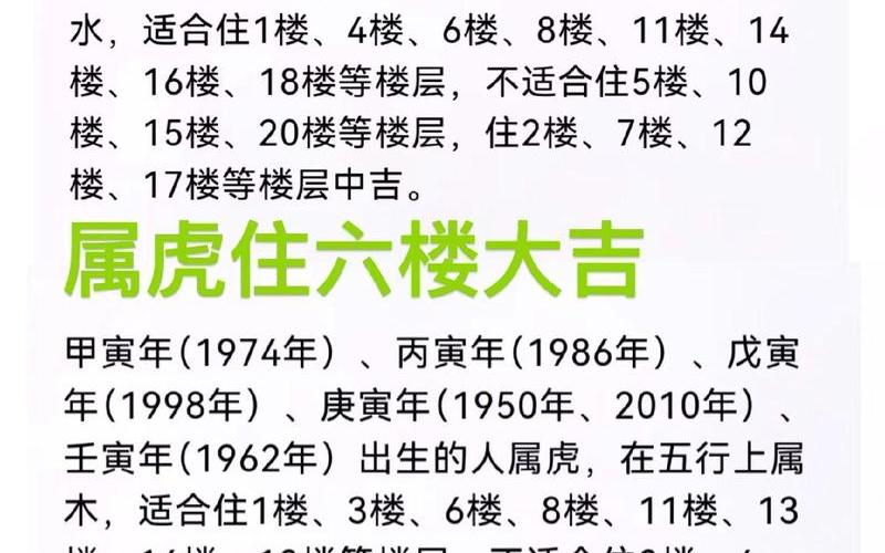 属相对应的楼层选择 属相对应的楼层选择