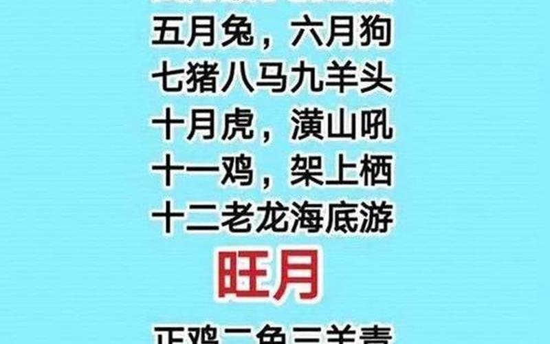 属相口诀表 属相口诀表