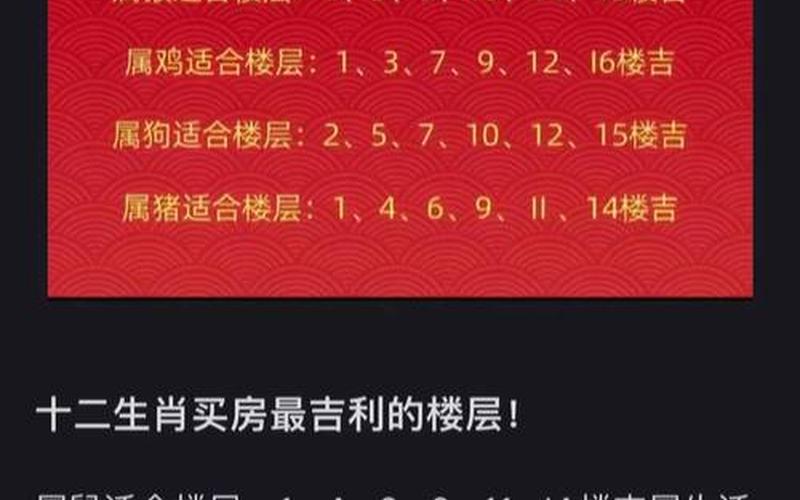属什么生肖买几楼 属什么生肖买几楼