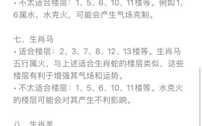 属相吉利楼层以谁为准 属相吉利楼层以谁为准
