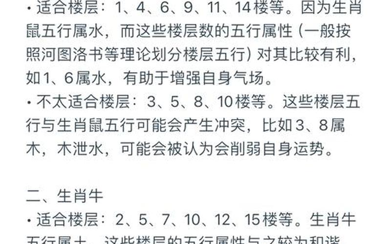属相与购房楼层的选择 属相与购房楼层的选择